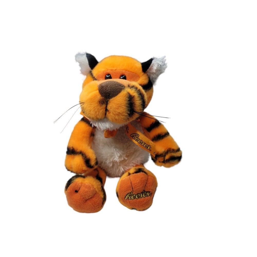 Reeses Tiger Plush Stuffed Animal Soft Talking Singing Toy 10" Works